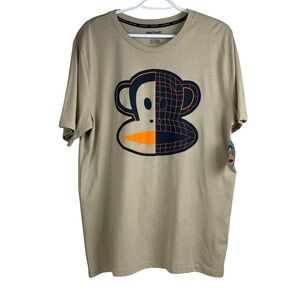 Paul Frank Graphic Print Lightweight T-Shirt Tan NWT Men’s Size L